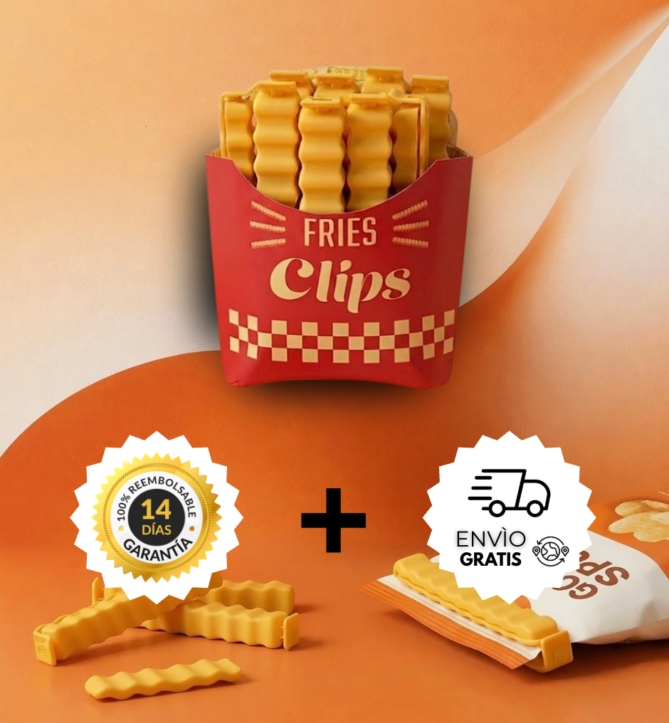 Clips divertidos con forma de patatas